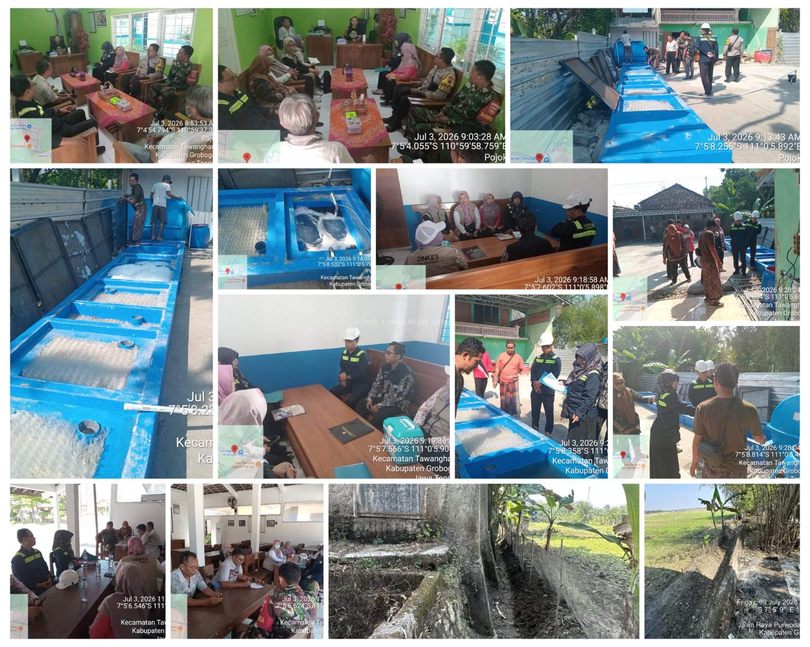 DLH Kabupaten Grobogan Laksanakan Verifikasi Lapangan Dugaan Pencemaran Air di SPPG Tawangharjo 2