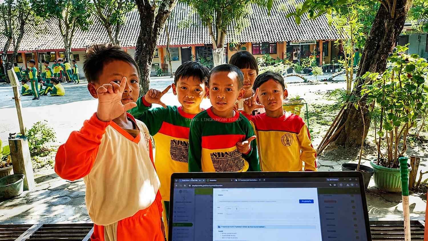 Senyum dan Rasa Penasaran Siswa SD Negeri 8 Purwodadi Iringi Bedah Dokumen Calon Sekolah Adiwiyata Nasional 2026