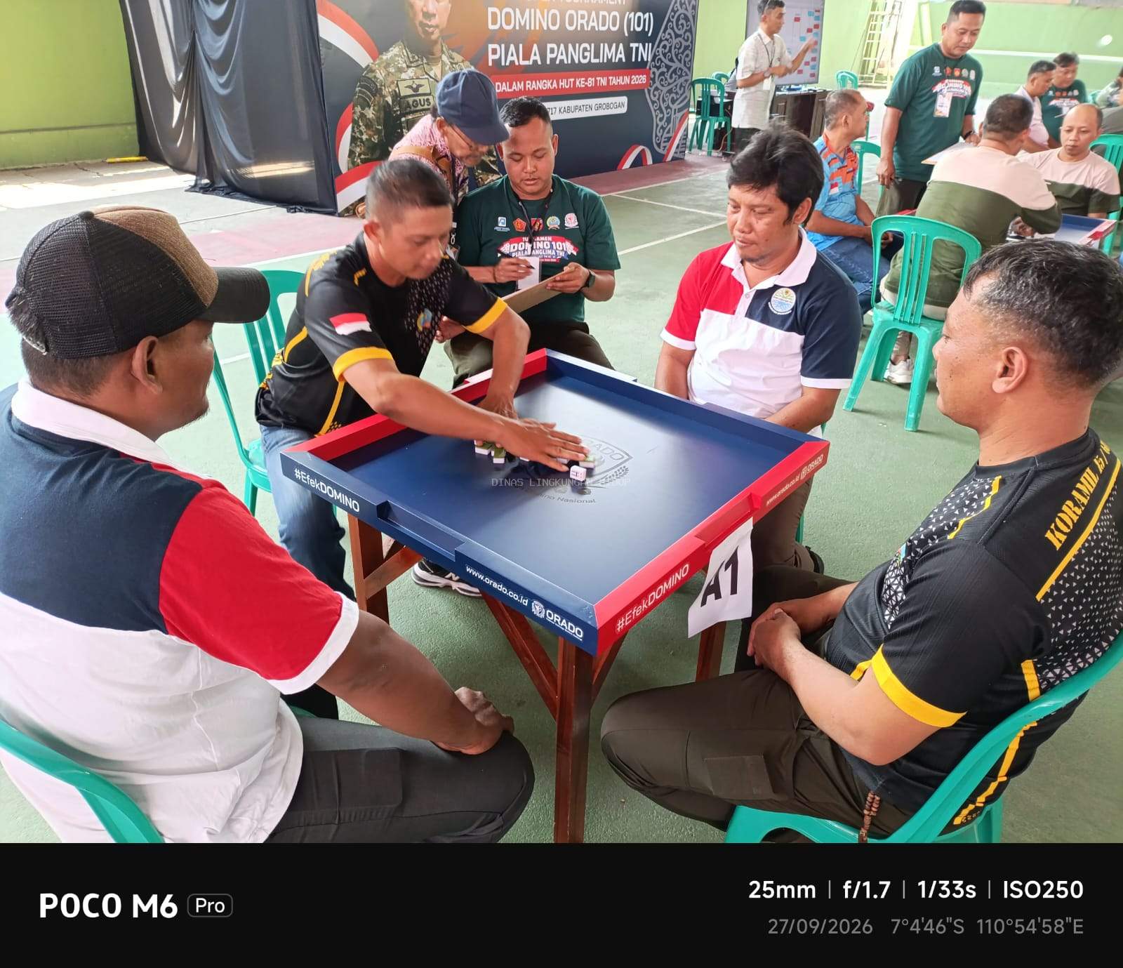Pererat Sinergi di HUT TNI ke-81, DLH Grobogan Kirim Perwakilan di Turnamen Domino Piala Panglima TNI