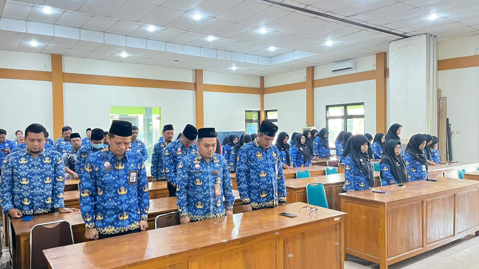 Hening Cipta Iringi Upacara Peringatan Hari Kesaktian Pancasila di DLH Grobogan